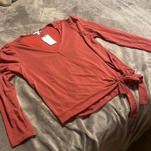 Women’s size large green envelope long sleeve shirt - new with tags!